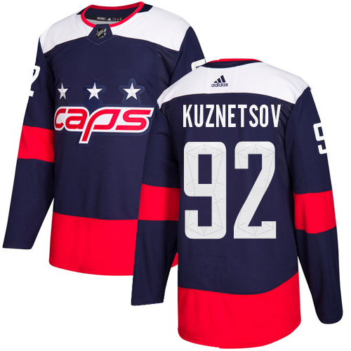 Men's Adidas Washington Capitals #92 Evgeny Kuznetsov Navy 2018 NHL Stadium Series Authentic Pro Stitched Jersey